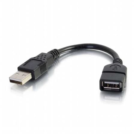 C2G - Cables To Go - 52119 6 Inch USB 2.0 A Male To A Female Extension Cable